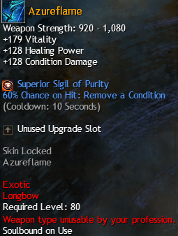 MMOJUGG Guild Wars 2 US Azureflame Details View of Item Function and Use