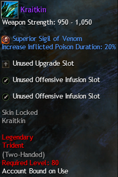 MMOJUGG Guild Wars 2 US Kraitkin Details View of Item Function and Use