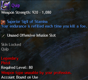 MMOJUGG Guild Wars 2 US Quip Details View of Item Function and Use