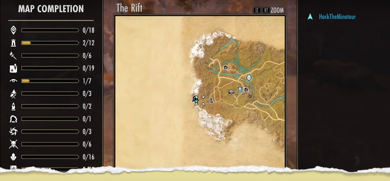 The Rift Map - The Elder Scrolls Online (ESO)