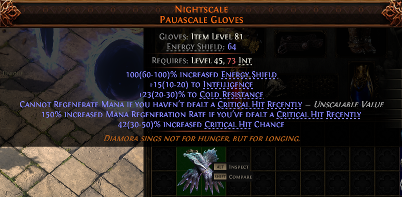 MMOJUGG Path of Exile 2 NIGHTSCALE PAUASCALE GLOVES#937848 Details View of Item Function and Use