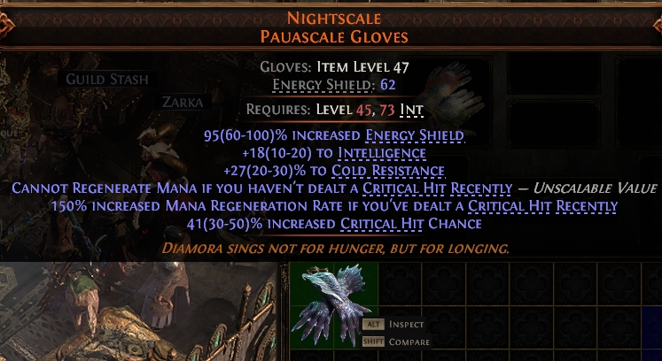 MMOJUGG Path of Exile 2 NIGHTSCALE PAUASCALE GLOVES#938450 Details View of Item Function and Use