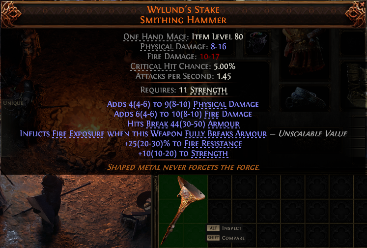 Path of Exile 2 WYLUND'S STAKE SMITHING HAMMER#939712 Details MMOJUGG Path of Exile 2 WYLUND'S STAKE SMITHING HAMMER#939712 Details View of Item Function and Use