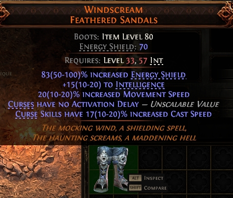 Path of Exile 2 WINDSCREAM FEATHERED SANDALS#945940 Details MMOJUGG Path of Exile 2 WINDSCREAM FEATHERED SANDALS#945940 Details View of Item Function and Use