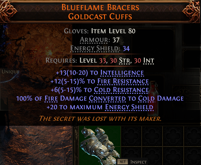 Path of Exile 2 BLUEFLAME BRACERS GOLDCAST CUFFS#946383 Details MMOJUGG Path of Exile 2 BLUEFLAME BRACERS GOLDCAST CUFFS#946383 Details View of Item Function and Use