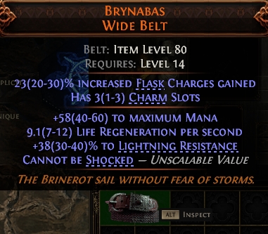 MMOJUGG Path of Exile 2 BRYNABAS WIDE BELT#947265 Details View of Item Function and Use