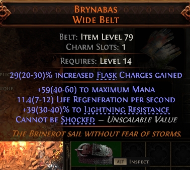 MMOJUGG Path of Exile 2 BRYNABAS WIDE BELT#947344 Details View of Item Function and Use