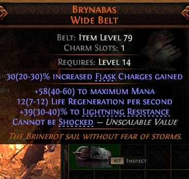MMOJUGG Path of Exile 2 BRYNABAS WIDE BELT#947347 Details View of Item Function and Use