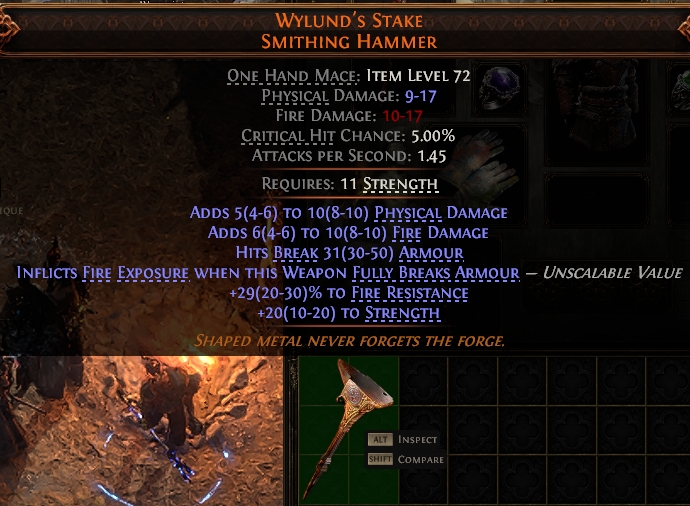 Path of Exile 2 WYLUND'S STAKE SMITHING HAMMER#947365 Details MMOJUGG Path of Exile 2 WYLUND'S STAKE SMITHING HAMMER#947365 Details View of Item Function and Use