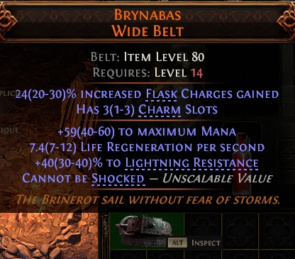 MMOJUGG Path of Exile 2 BRYNABAS WIDE BELT#950923 Details View of Item Function and Use