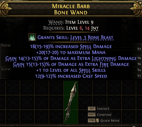 MMOJUGG Path of Exile 2 MIRACLE BARB BONE WAND#1143929 Buying Page Display