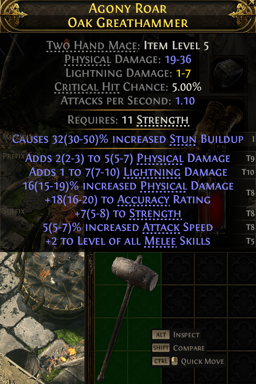 MMOJUGG Path of Exile 2 AGONY ROAR OAK GREATHAMMER#1144010 Buying Page Display