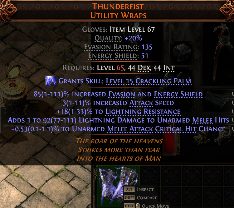 MMOJUGG Path of Exile 2 THUNDERFIST UTILITY WRAPS#1144124 Buying Page Display