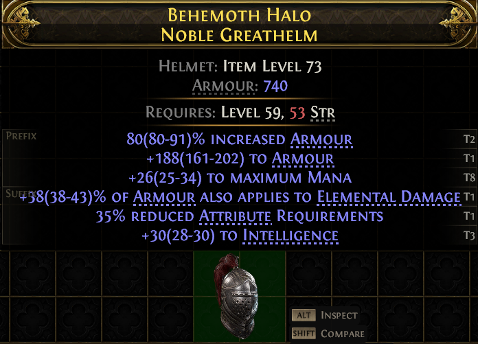 MMOJUGG Path of Exile 2 BEHEMOTH HALO NOBLE GREATHELM#1144604 Buying Page Display