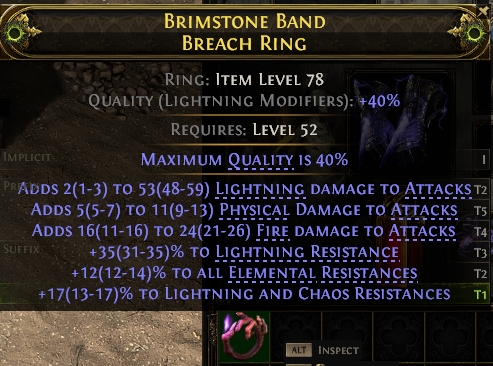 MMOJUGG Path of Exile 2 BRIMSTONE BAND BREACH RING#1144803 Buying Page Display