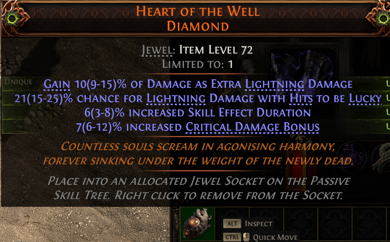 MMOJUGG Path of Exile 2 HEART OF tHE WELL DIAMOND#1144949 Buying Page Display