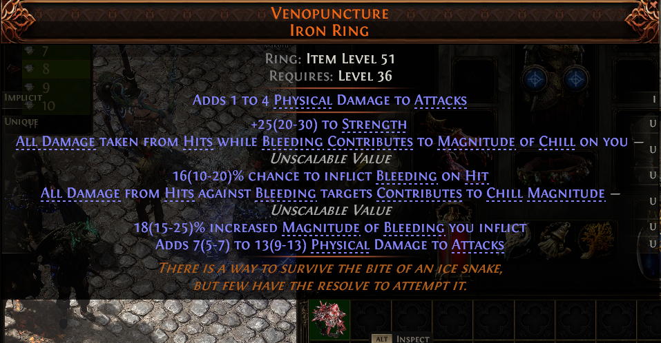 MMOJUGG Path of Exile 2 VENOPUNCTURE IRON RING#1145892 Details View of Item Function and Use