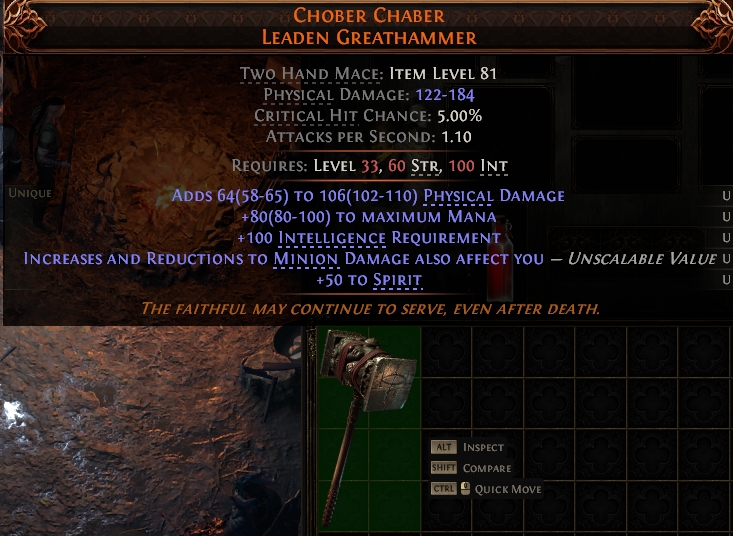 Path of Exile 2 CHOBER CHABER LEADEN GREATHAMMER#1146080 Details MMOJUGG Path of Exile 2 CHOBER CHABER LEADEN GREATHAMMER#1146080 Details View of Item Function and Use