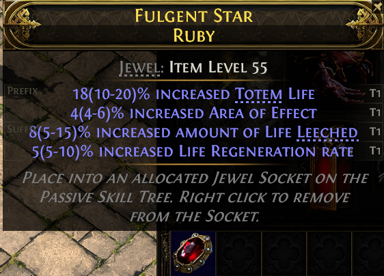 MMOJUGG Path of Exile 2 FULGENT STAR RUBY#1146933 Details View of Item Function and Use