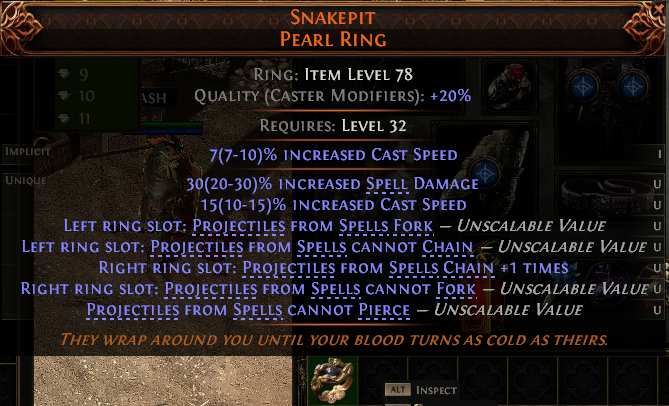 MMOJUGG Path of Exile 2 SNAKEPIT PEARL RING#1147464 Details View of Item Function and Use