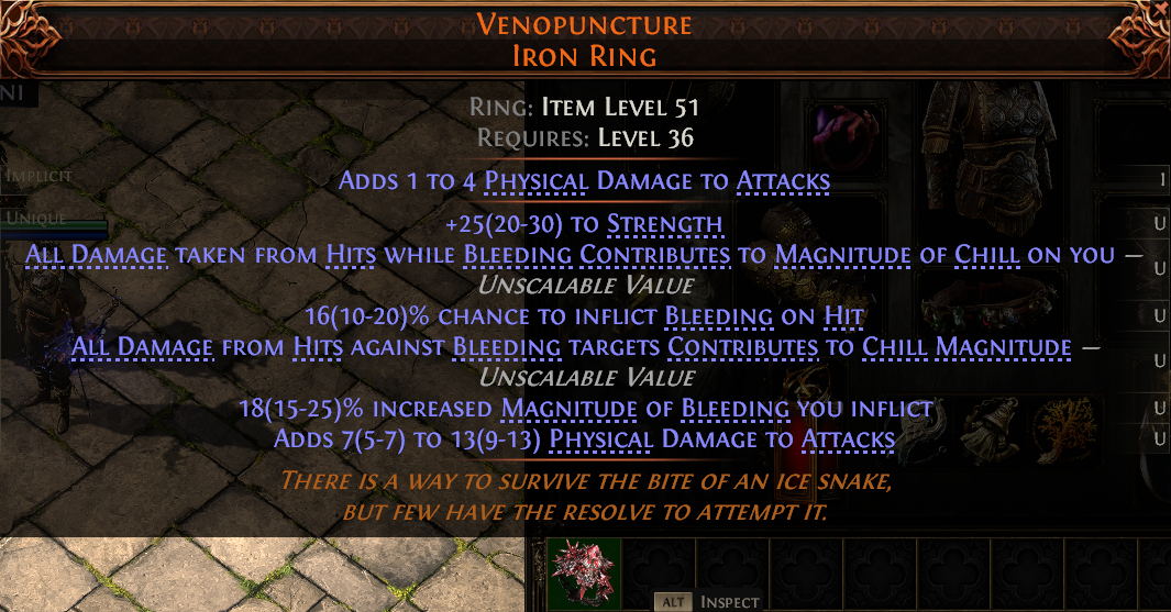 MMOJUGG Path of Exile 2 VENOPUNCTURE IRON RING#1148756 Details View of Item Function and Use