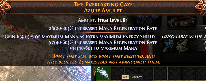 Path of Exile 2 THE EVERLASTING GAZE AZURE AMULET#1148915 Details MMOJUGG Path of Exile 2 THE EVERLASTING GAZE AZURE AMULET#1148915 Details View of Item Function and Use