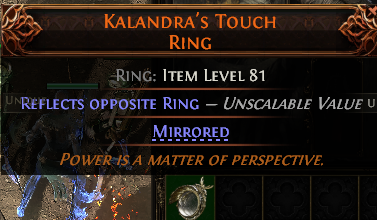 MMOJUGG Path of Exile 2 KALANDRA'S TOUCH RING#1149752 Details View of Item Function and Use
