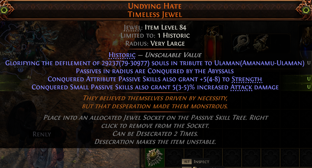 MMOJUGG Path of Exile 2 UNDYING HATE TIMELESS JEWEL#1149812 Buying Page Display