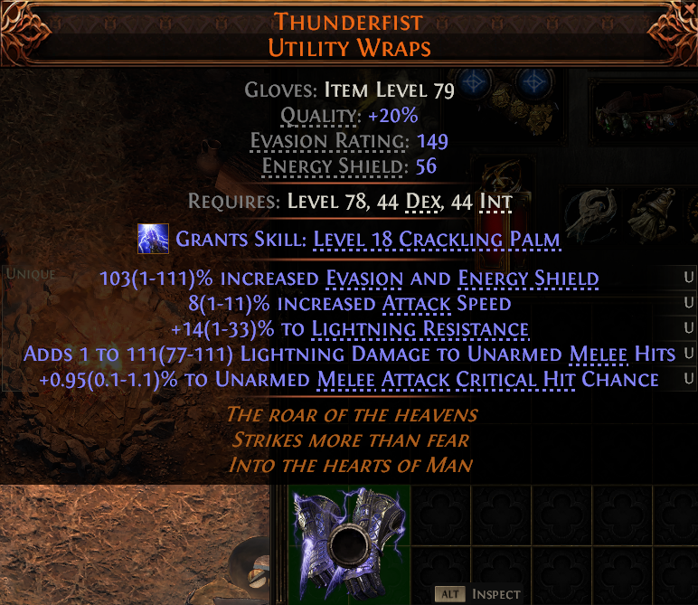 MMOJUGG Path of Exile 2 THUNDERFIST UTILITY WRAPS#1150180 Buying Page Display