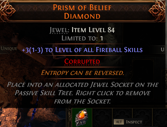 MMOJUGG Path of Exile 2 PRISM OF BELIEF DIAMOND#1150785 Details View of Item Function and Use