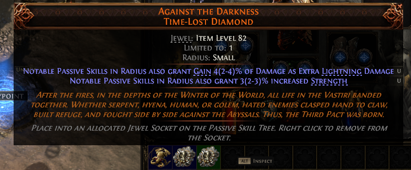 MMOJUGG Path of Exile 2 AGAINST THE DARKNESS TIME-LOST DIAMOND#1151154 Details View of Item Function and Use