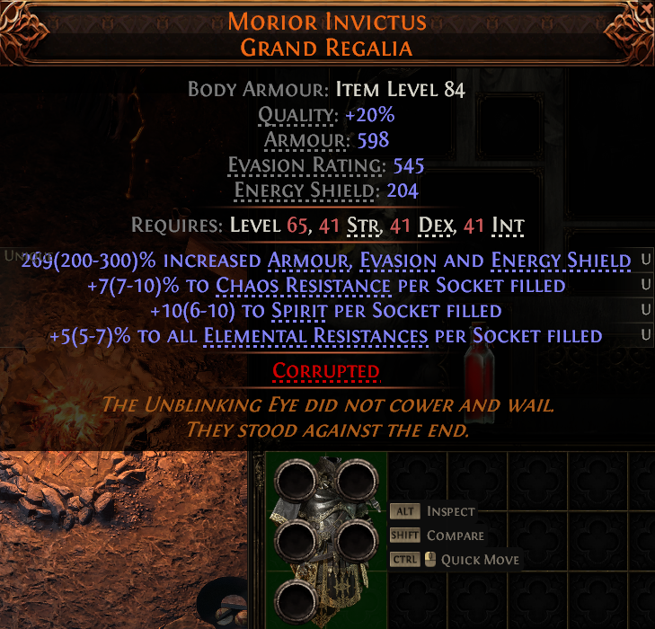 MMOJUGG Path of Exile 2 MORIOR INVICTUS GRAND REGALIA#1152923 Details View of Item Function and Use
