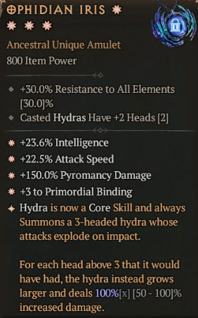 MMOJUGG Diablo 4 OPHIDIAN IRIS#1154432 Details View of Item Function and Use