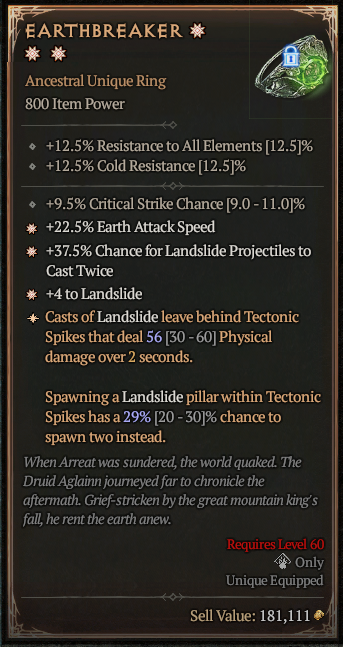 MMOJUGG Diablo 4 EARTHBREAKER#1154455 Buying Page Display