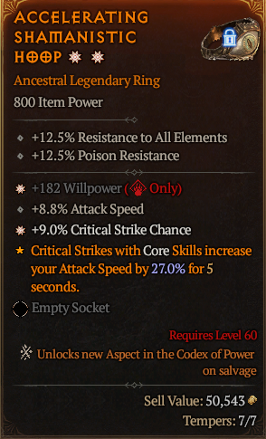 MMOJUGG Diablo 4 ACCELERATING SHAMANISTIC HOOP#1156519 Buying Page Display