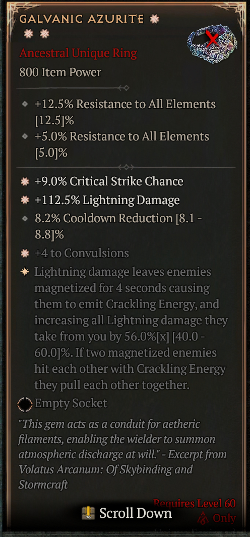 MMOJUGG Diablo 4 GALVANIC AZURITE#1157781 Buying Page Display