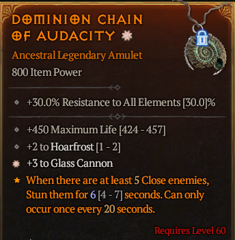 MMOJUGG Diablo 4 DOMINION CHAIN OF AUDACITY#1169274 Buying Page Display