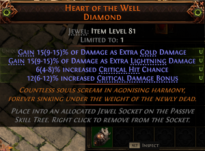 MMOJUGG Path of Exile 2 HEART OF THE WELL DIAMOND#1178131 Details View of Item Function and Use