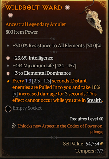 MMOJUGG Diablo 4 WILDBOLT WARD#1179422 Buying Page Display