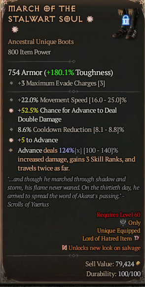 Diablo 4 MARCH OF THE STALWART SOUL#1221629 Details MMOJUGG Diablo 4 MARCH OF THE STALWART SOUL#1221629 Details View of Item Function and Use