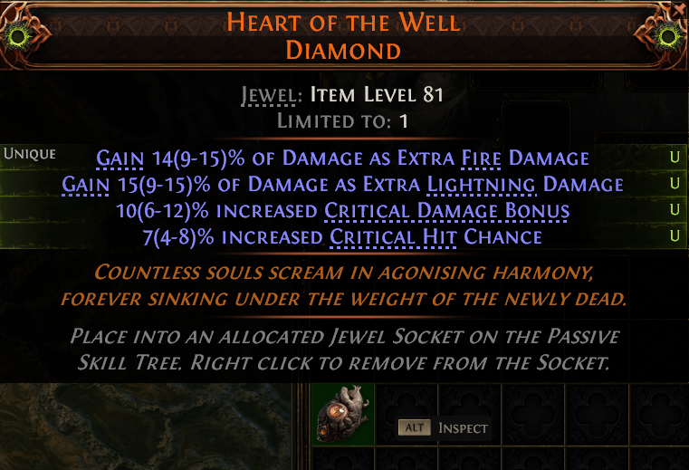 MMOJUGG Path of Exile 2 HEART OF THE WELL DIAMOND#1226268 Details View of Item Function and Use