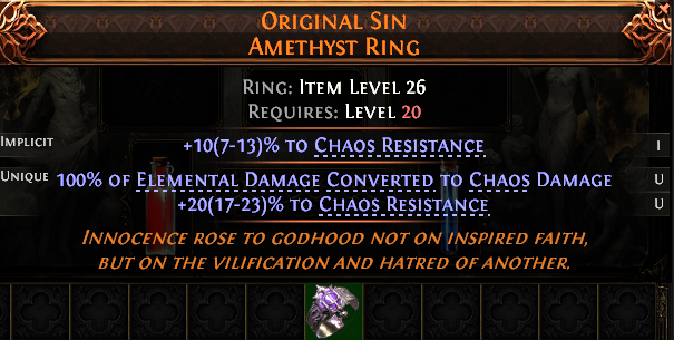MMOJUGG Path of Exile 2 ORIGINAL SIN AMETHYST RING#1227811 Details View of Item Function and Use