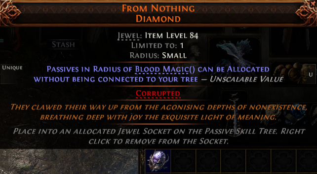 MMOJUGG Path of Exile 2 FROM NOTHING DIAMOND#1239294 Details View of Item Function and Use