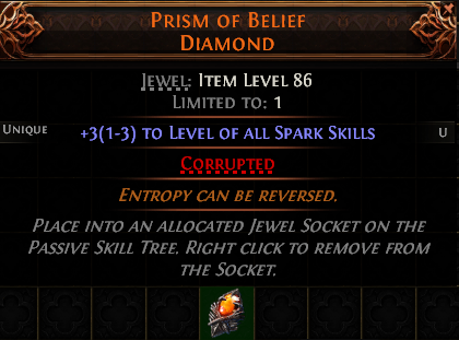 MMOJUGG Path of Exile 2 PRISM OF BELIEF DIAMOND#1247670 Details View of Item Function and Use