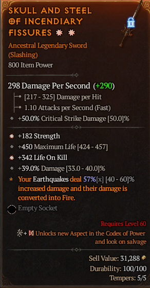 Diablo 4 SKULL AND STEEL OF INCENDIARY FISSURES#1248090 Details MMOJUGG Diablo 4 SKULL AND STEEL OF INCENDIARY FISSURES#1248090 Details View of Item Function and Use