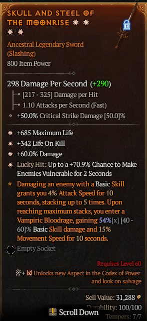 Diablo 4 SKULL AND STEEL OF THE MONRISE#1248208 Details MMOJUGG Diablo 4 SKULL AND STEEL OF THE MONRISE#1248208 Details View of Item Function and Use