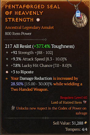 Diablo 4 PENTAFORGED SEAL OF HEAVENLY STRENGTH#1249182 Details MMOJUGG Diablo 4 PENTAFORGED SEAL OF HEAVENLY STRENGTH#1249182 Details View of Item Function and Use