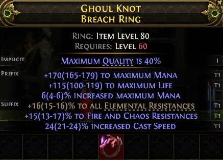 MMOJUGG Path of Exile 2 GHOUL KNOT BREACH RING#1253051 Details View of Item Function and Use