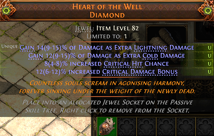 MMOJUGG Path of Exile 2 HEART OF THE WELL DIAMOND#1253679 Details View of Item Function and Use