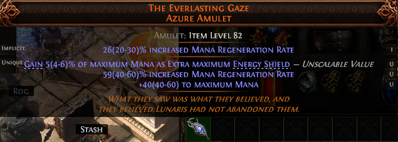 Path of Exile 2 THE EVERLASTING GAZE AZURE AMULET#1255301 Details MMOJUGG Path of Exile 2 THE EVERLASTING GAZE AZURE AMULET#1255301 Details View of Item Function and Use